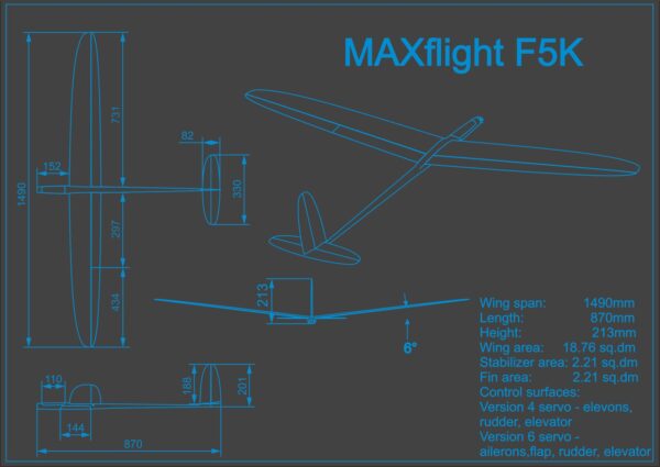 MAX Flight F5K 1,5 m (MF F5K)